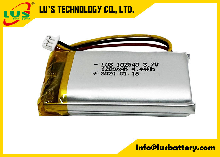 ładowalna bateria poliestrowa litowa LP102540 3,7V 1200mAh 4,44Wh 3,7 V Lipo Bateria OEM