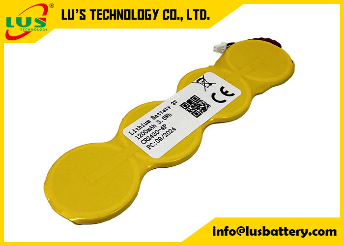 bateria litowa o małym pojemności 1200mah 3,0 wolt Bateria litowa z ogniwami przyciskowymi CR2430 1S4P