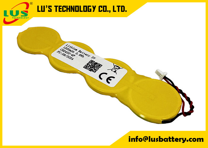 bateria litowa o małym pojemności 1200mah 3,0 wolt Bateria litowa z ogniwami przyciskowymi CR2430 1S4P