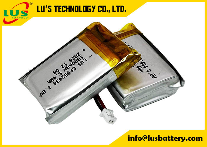 Litowy akumulator dwutlenku manganu CP952434 Łagodny pakiet akumulator litowy 1800mah akumulator 3,0 V