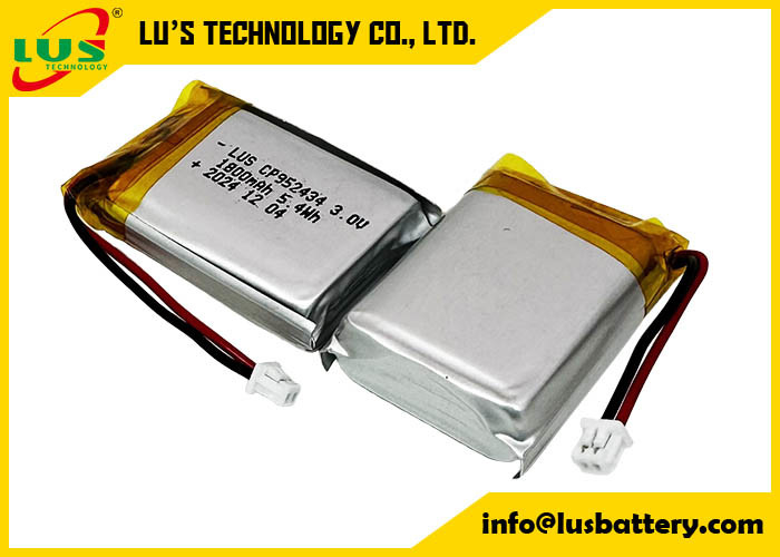 Litowy akumulator dwutlenku manganu CP952434 Łagodny pakiet akumulator litowy 1800mah akumulator 3,0 V