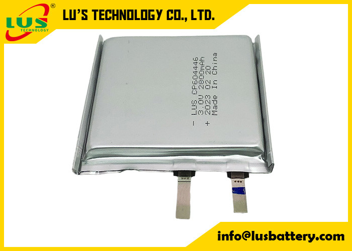 Cp604446 Limno2 Pouch Cell 3,0 wolt 2800mah bateria litowa Cp604446 bateria z komórką pierwotną