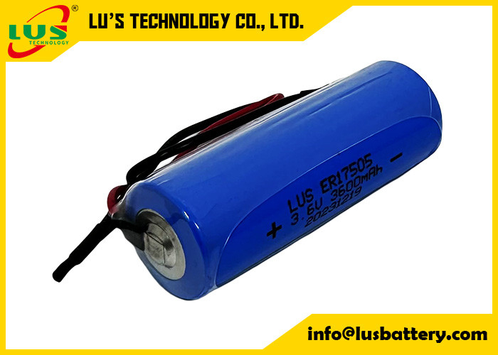 Akumulator nieobciążalny 3600mAh 3,6 wolt ER17505 Litium Thionyl Chloride Akumulator terminale dostosowane