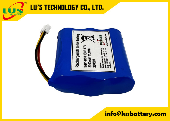 INR14430 3,7V 3000mah Litowo-jonowa bateria 1S3P ładowalna bateria litowo-jonowa