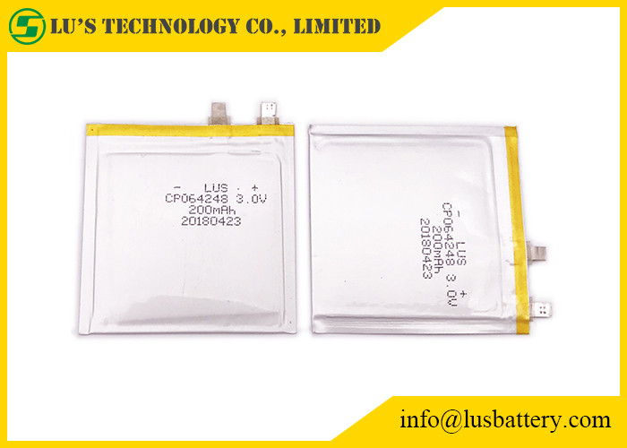 Ultra cienka bateria litowa RFID ETC 200 mAh 3,0 V CP064248 do tagów