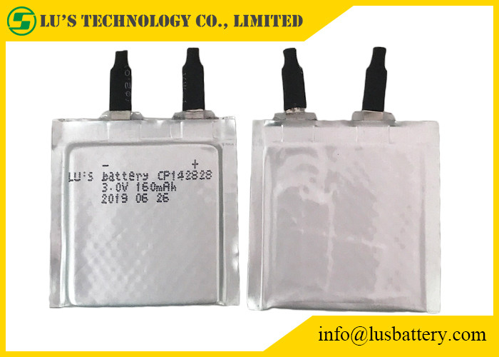 BEZ Akumulatorowej miękkiej baterii Limno2 3.0v 160mah CP142828 Do urządzeń czujnikowych