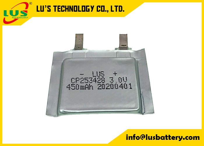 Akumulator polimerowy RFID Li CP253428 3,0 V 450 mAh do tagu wtryskowego