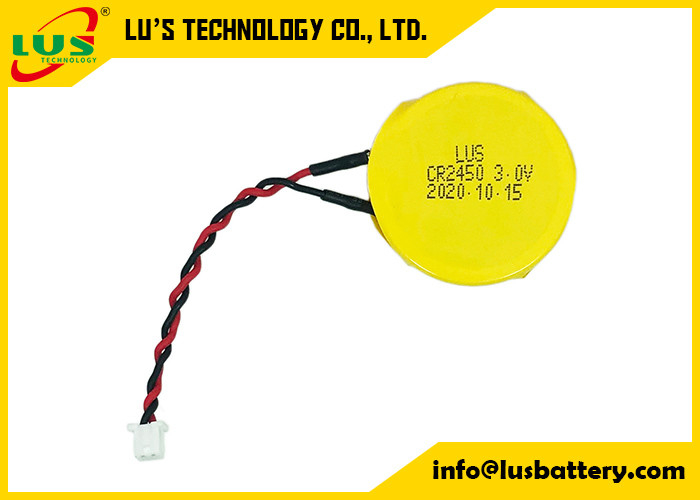 Akumulator Limno2 3v 600mah Przewody 65mm CR2450-1P PCB SMT ze złączem 2P