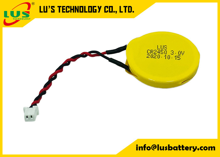 Akumulator Limno2 3v 600mah Przewody 65mm CR2450-1P PCB SMT ze złączem 2P