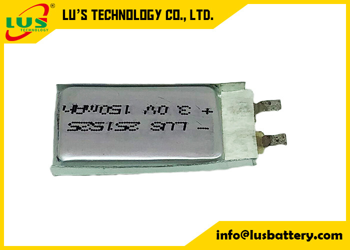 3v 150mah Ultra wąski akumulator Li MnO2 Akumulator litowo-jonowy do aparatu cyfrowego CP251525