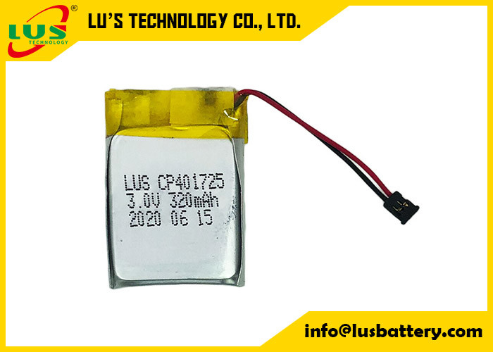 CP401725 Ultra cienka bateria podstawowa 3V 320mah Pouch Cell Battery do produktów RTLS